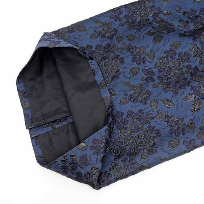 Prada Dress Embroidery Blue 40