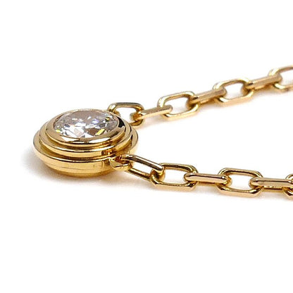 Cartier 18k Pink Gold Damier SM Necklace Diamond