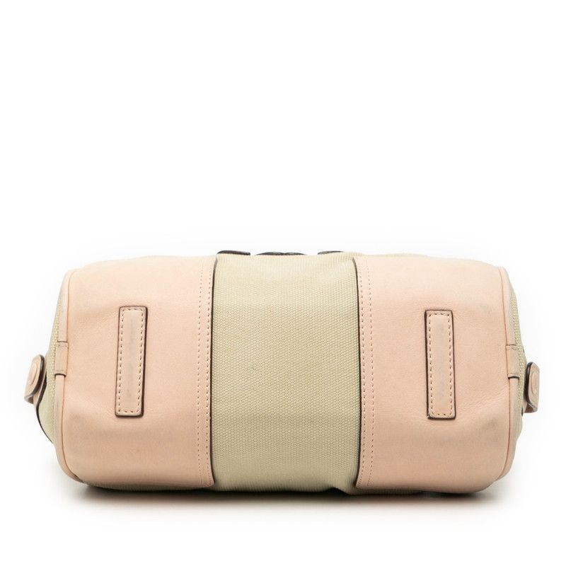 Loewe Anagram Beige Pink Canvas Leather