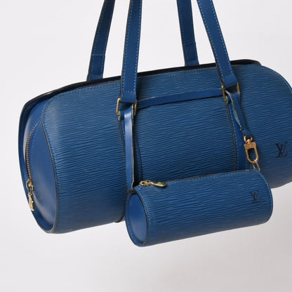 Louis Vuitton Handbag Papillon Soufflot Epi Blue — view 3
