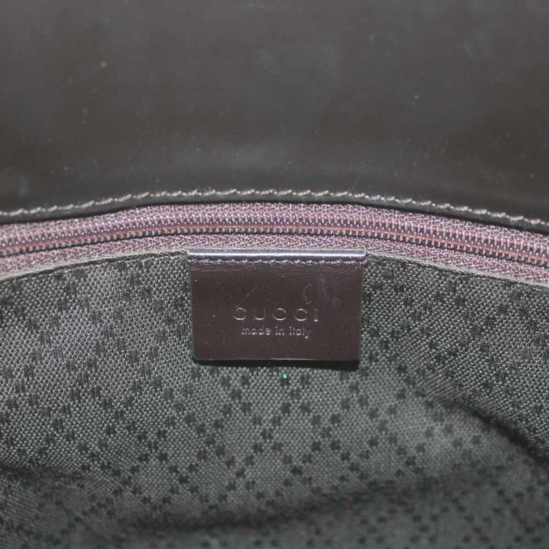 Gucci GG Tote Shoulder Nylon Canvas All Over Pattern Brown