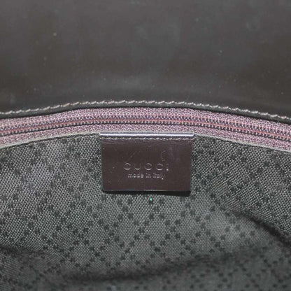 Gucci GG Tote Shoulder Nylon Canvas All Over Pattern Brown
