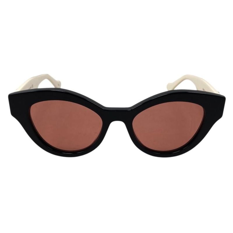 Gucci Sunglasses Double Black White Pink Eyewear