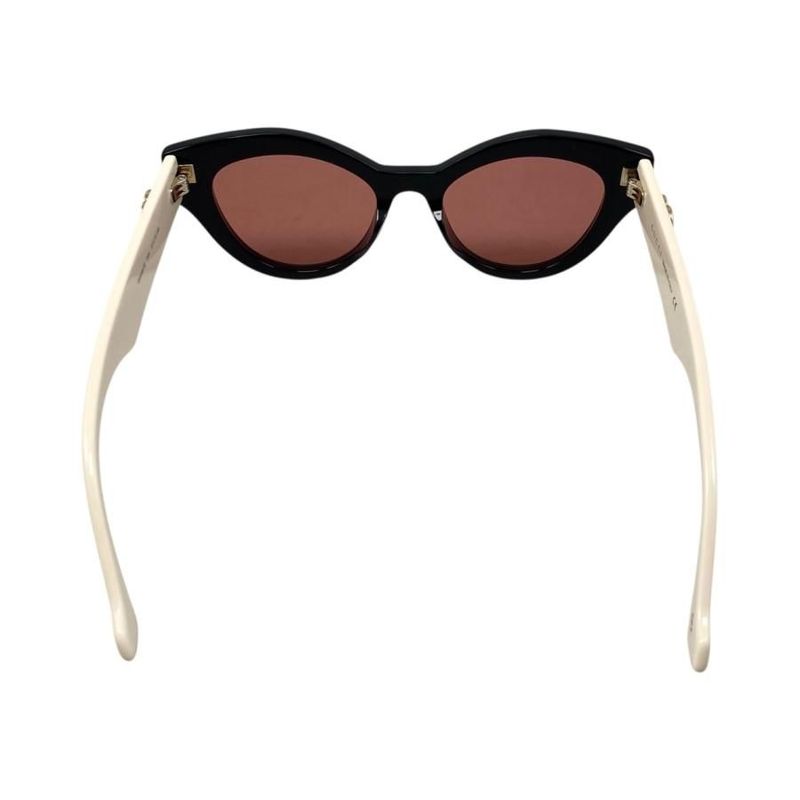 Gucci Sunglasses Double Black White Pink Eyewear