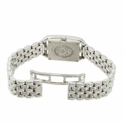 Hermes Cape Cod Mini Cc1 192 Watch Diamond Bezel White Shell 18k Gold Quartz