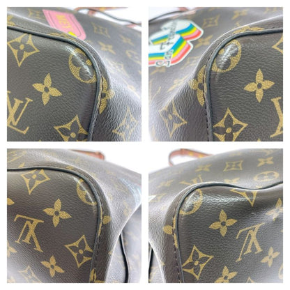 Louis Vuitton Monogram Neo Noe MM Shoulder Bag with Initials Brown