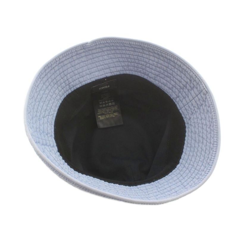 Fendi Bucket Hat Logo Embroidery S Blue