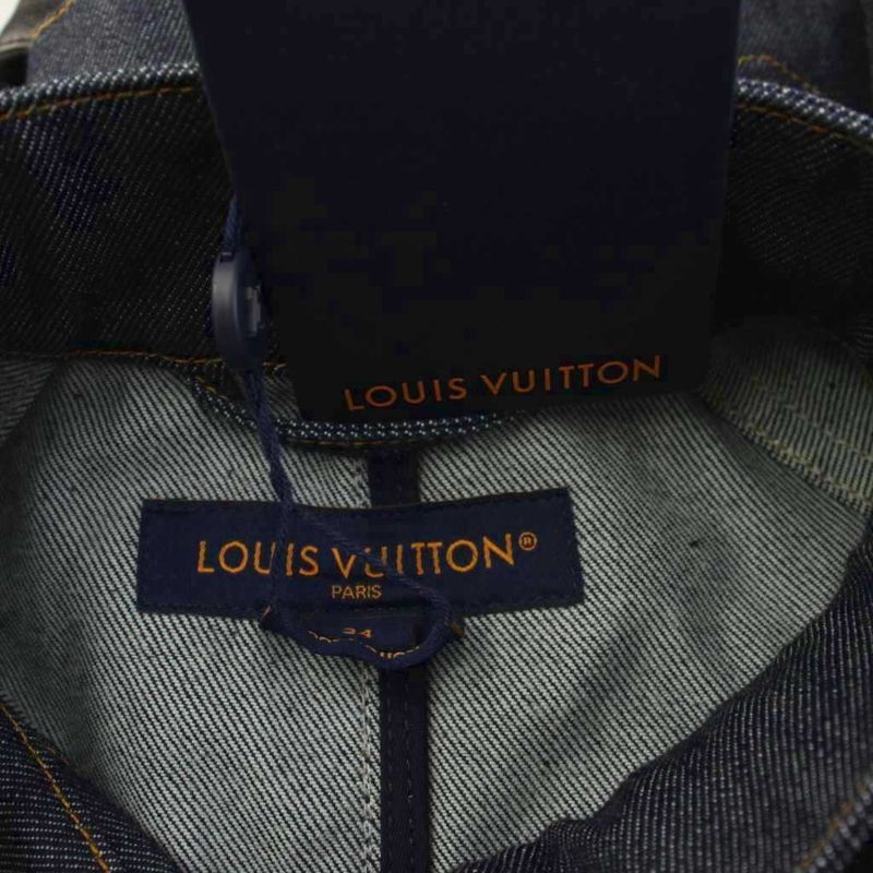 Louis Vuitton LV Asymmetric Denim Jacket 34 Indigo