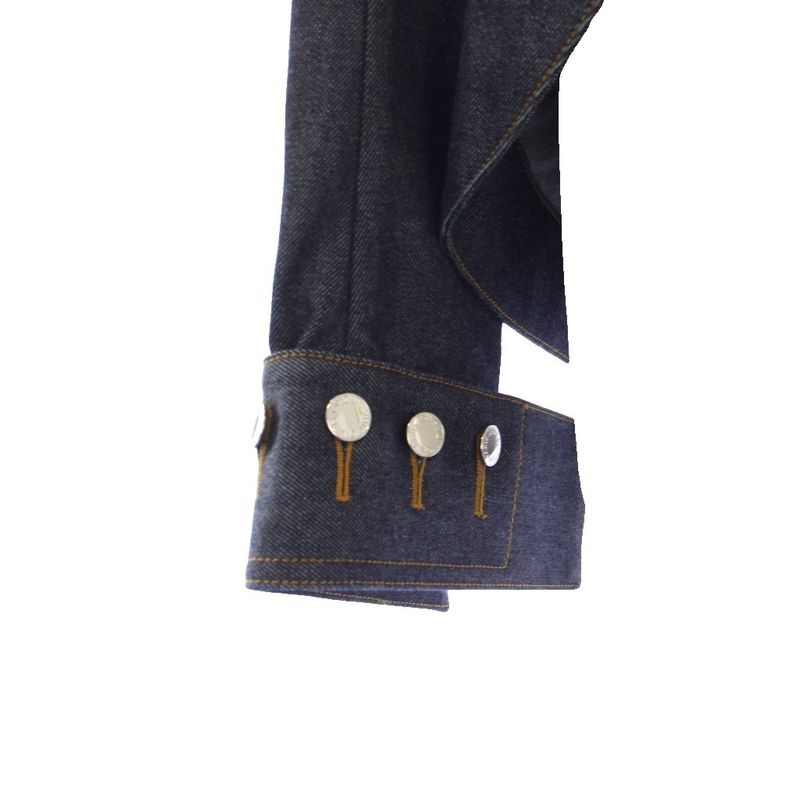 Louis Vuitton LV Asymmetric Denim Jacket 34 Indigo