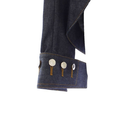 Louis Vuitton LV Asymmetric Denim Jacket 34 Indigo