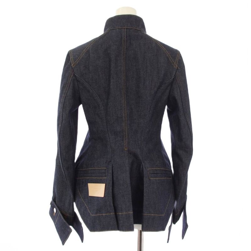 Louis Vuitton LV Asymmetric Denim Jacket 34 Indigo