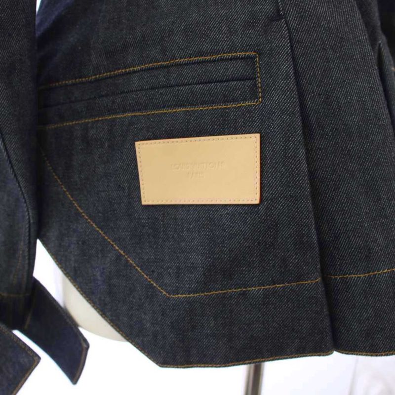Louis Vuitton LV Asymmetric Denim Jacket 34 Indigo