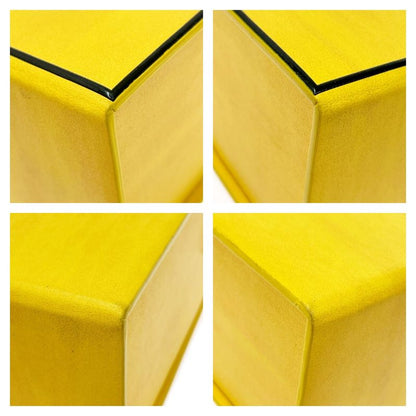 Fendi Leather Box Shoulder Bag Yellow