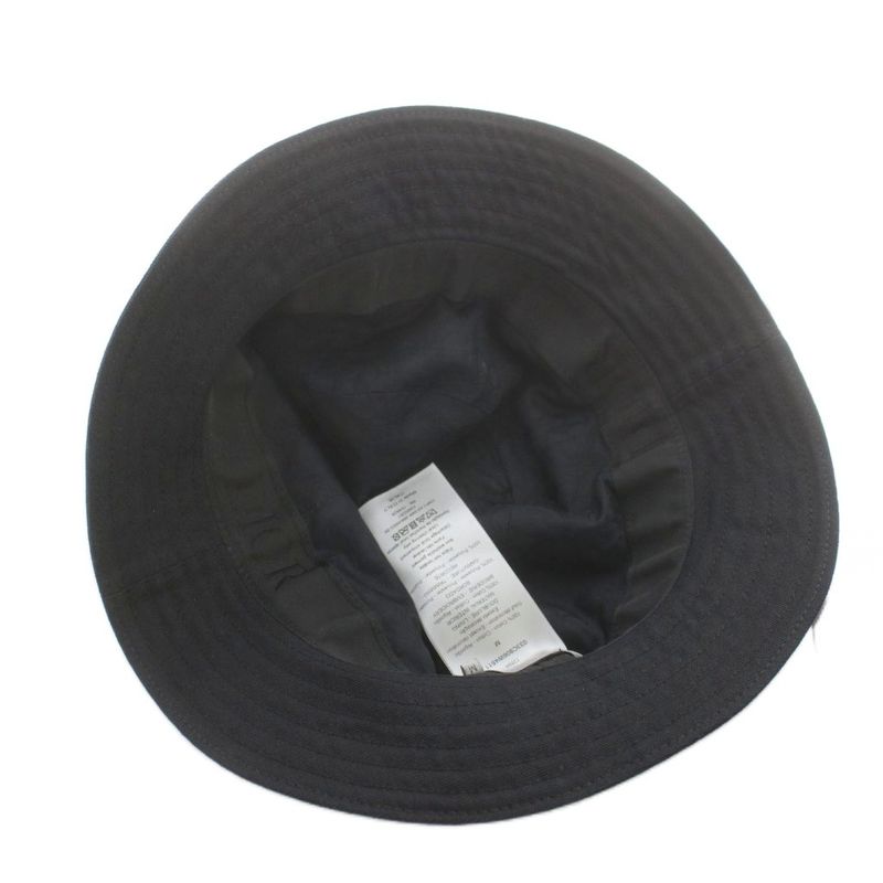 Dior Jack Kerouac Bucket Hat Logo Embroidery M Black