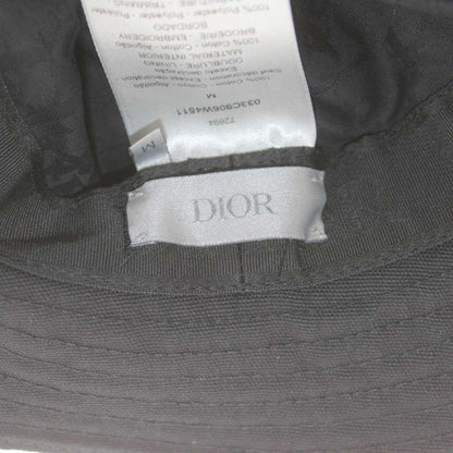 Dior Jack Kerouac Bucket Hat Logo Embroidery M Black