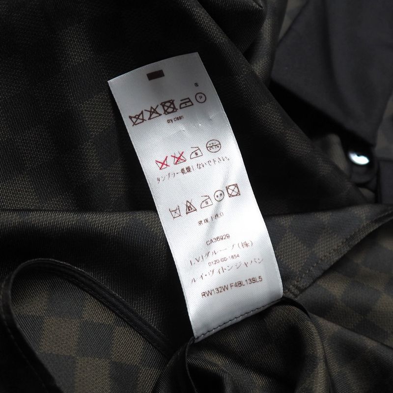 Louis Vuitton Short Sleeve Shirt 34 Damier All Silk
