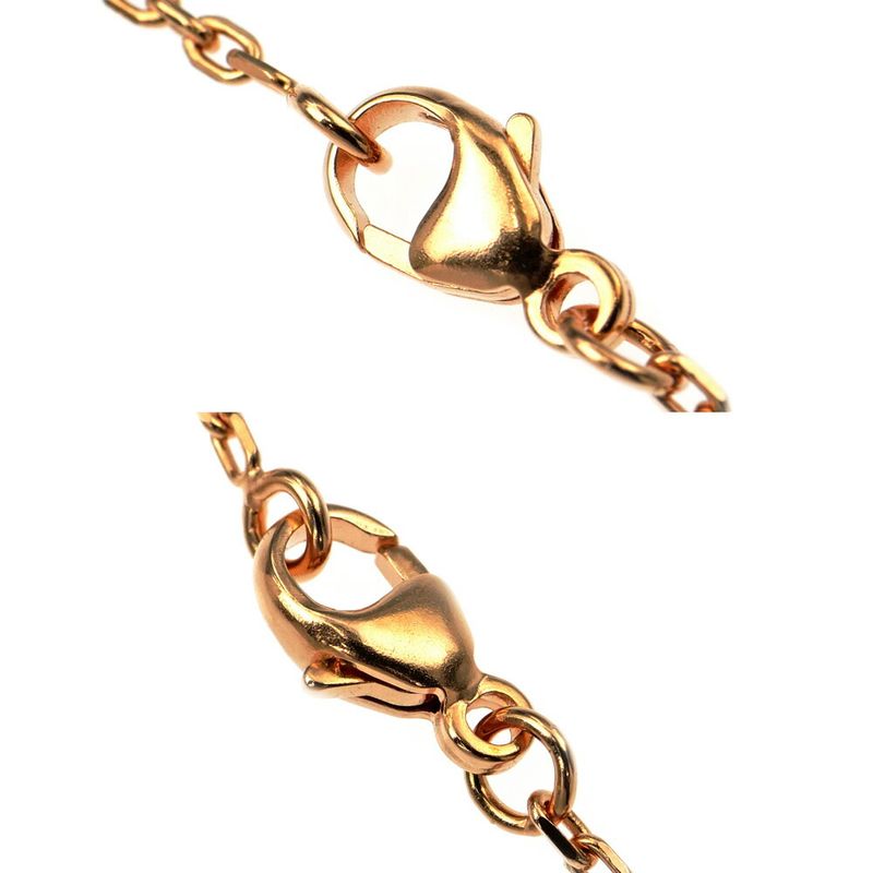Hermes Necklace Pop Mini Pendant Rose Dragee Pink Gold