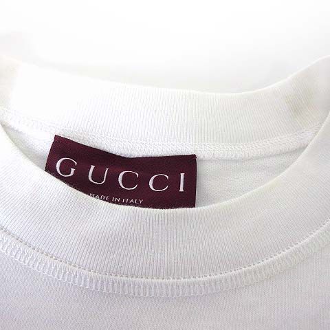 Gucci Print Cotton Jersey T-Shirt Short Sleeve Xxs White Logo