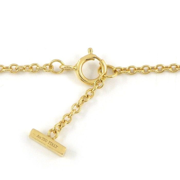 Tiffany & Co Bracelet T Smile Mini Diamond Total 18k Yellow Gold