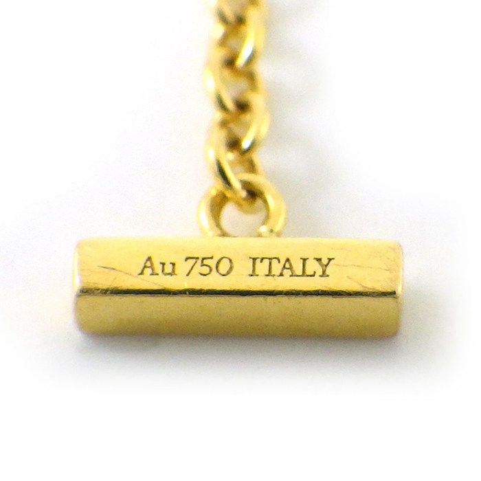Tiffany & Co Bracelet T Smile Mini Diamond Total 18k Yellow Gold