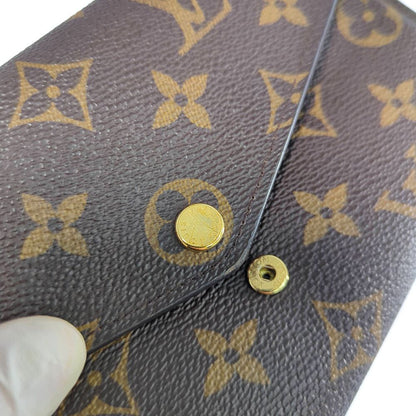 Louis Vuitton Monogram Portefeuille Sarah Wallet Rose Ballerine