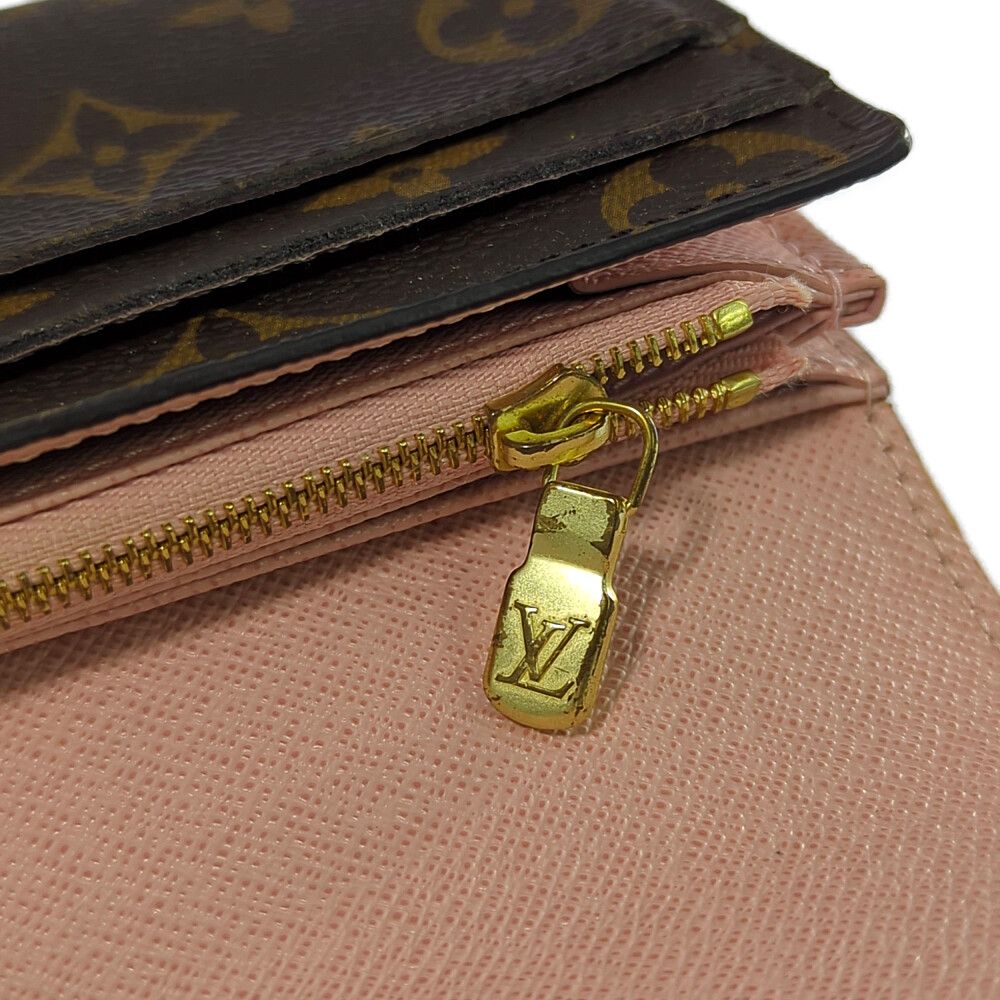 Louis Vuitton Monogram Portefeuille Sarah Wallet Rose Ballerine
