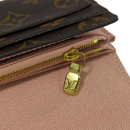 Louis Vuitton Monogram Portefeuille Sarah Wallet Rose Ballerine