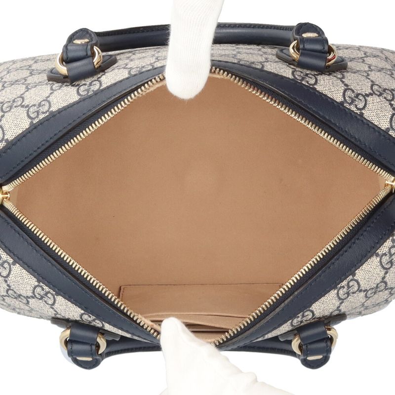 Gucci GG Supreme Boston Bag Canvas Beige