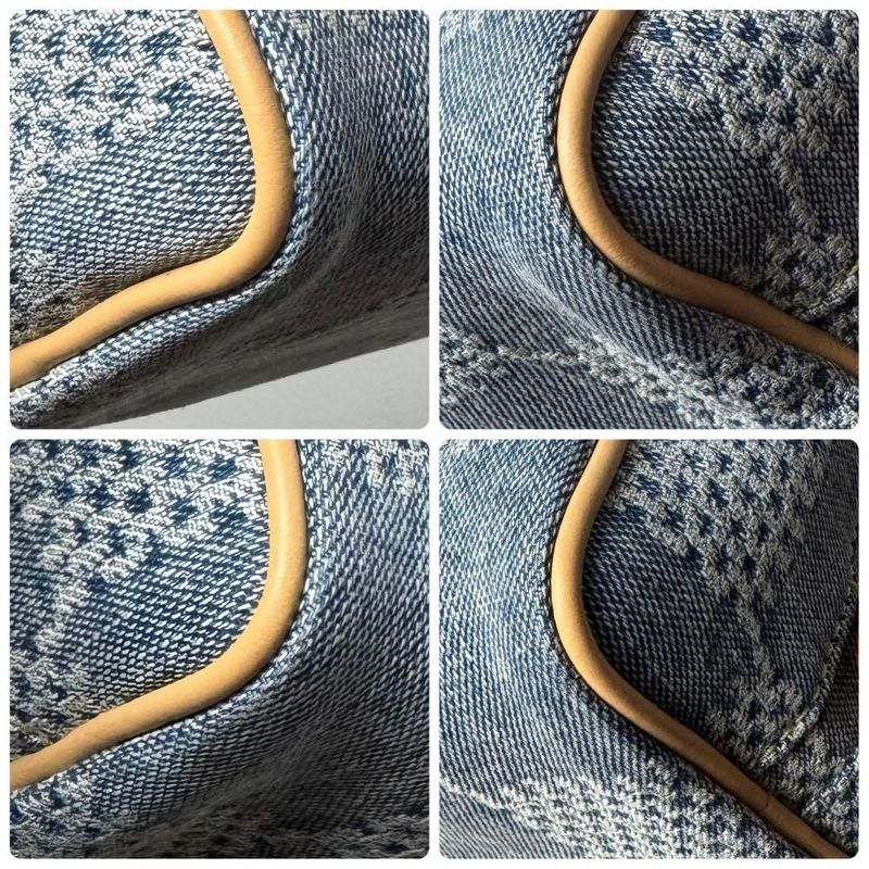 Louis Vuitton Damier Denim Rocker Dopp Kit Clutch