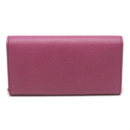 Gucci Wallet With Zipper Swing Leather Purple