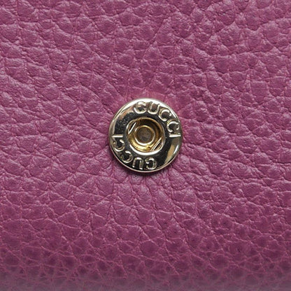 Gucci Wallet With Zipper Swing Leather Purple