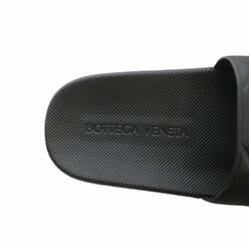 Bottega Veneta Sandals Flat Intrecciato Platform Logo Slide 37 Black