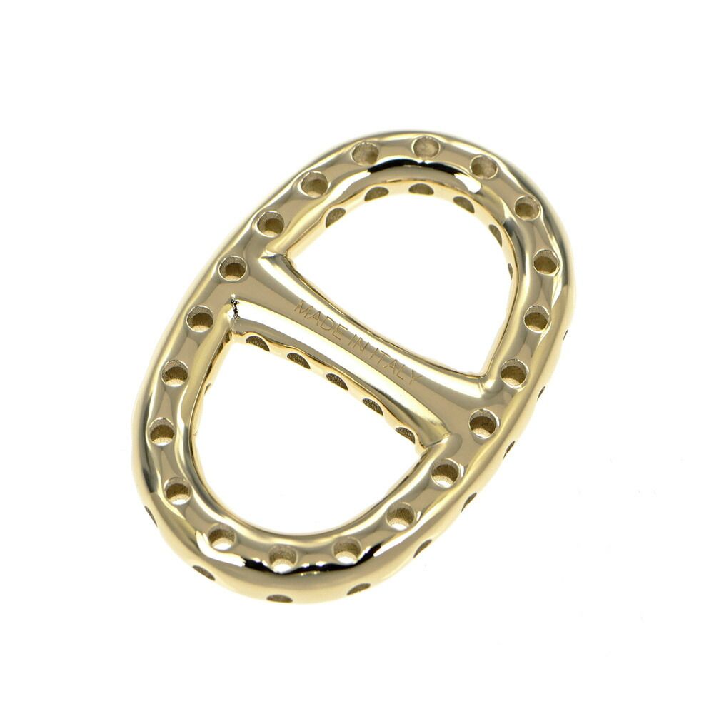 Hermes Mini Chaine D'ancre Perforet Twilly Ring Permanent Brass Gold Color Scarf