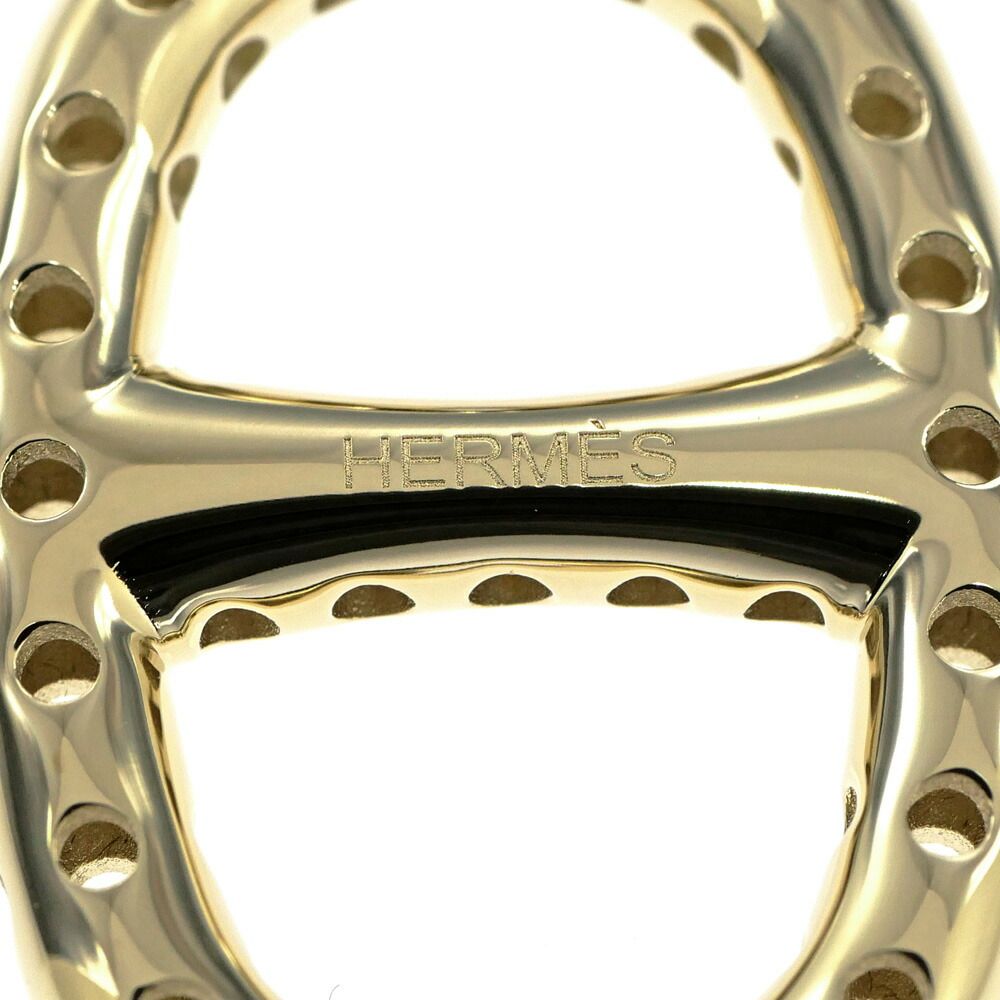 Hermes Mini Chaine D'ancre Perforet Twilly Ring Permanent Brass Gold Color Scarf