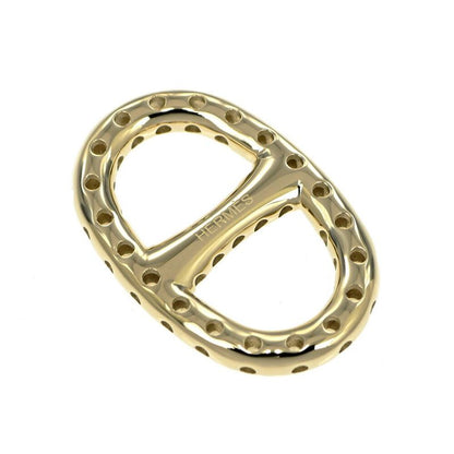 Hermes Mini Chaine D'ancre Perforet Twilly Ring Permanent Brass Gold Color Scarf