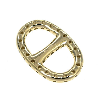 Hermes Mini Chaine D'ancre Perforet Twilly Ring Permanent Brass Gold Color Scarf