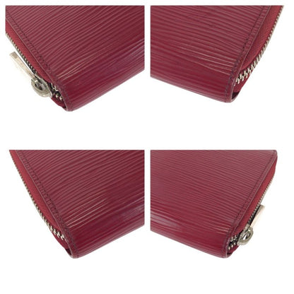 Louis Vuitton Epi Zippy Wallet Pink Silver Leather Zip Around