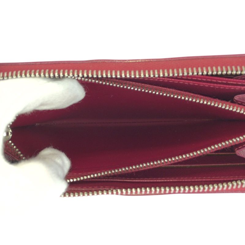 Louis Vuitton Epi Zippy Wallet Pink Silver Leather Zip Around