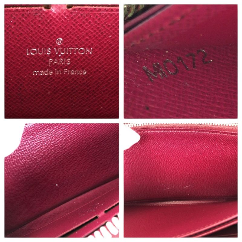 Louis Vuitton Epi Zippy Wallet Pink Silver Leather Zip Around
