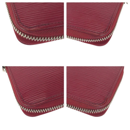 Louis Vuitton Epi Zippy Wallet Pink Silver Leather Zip Around