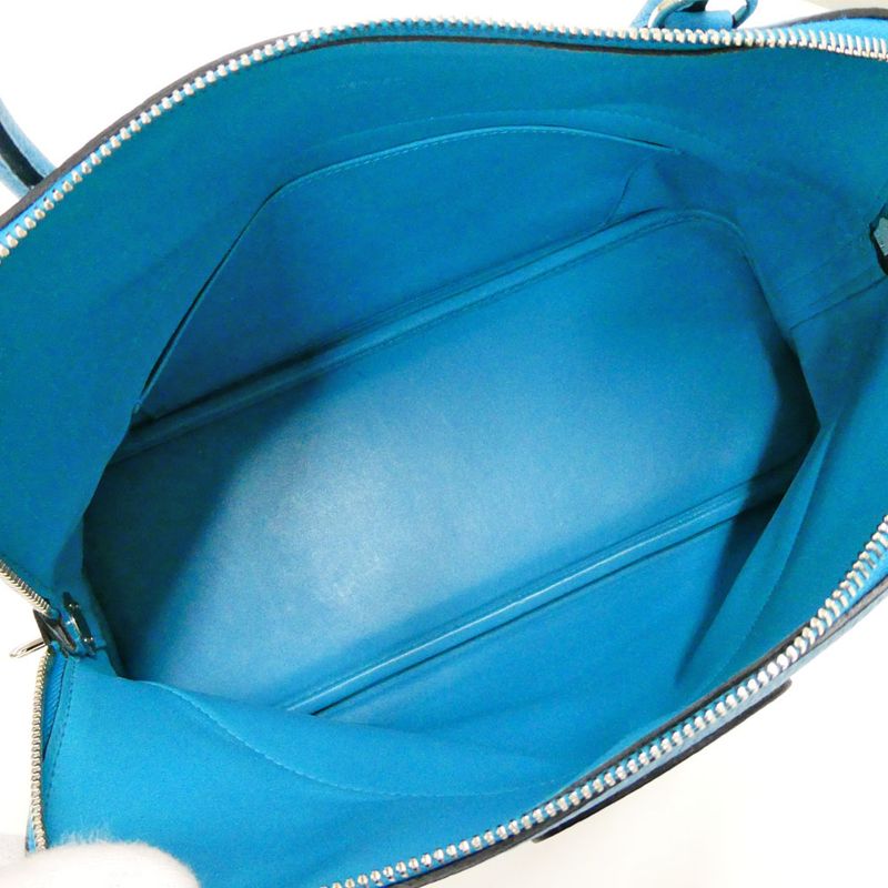 Hermes Bolide 31 Turquoise Taurillon Clemence Handbag 2-Way