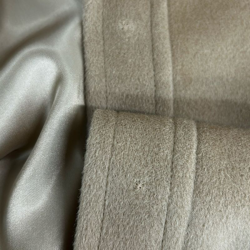 Max Mara Coat 40 M Beige Long Sleeve Winter