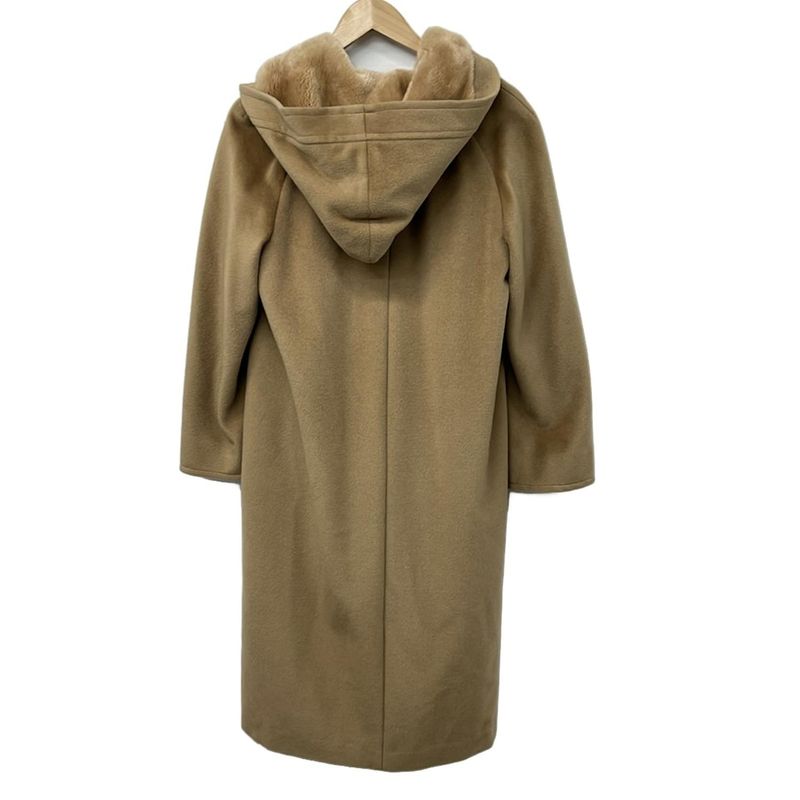 Max Mara Coat 40 M Beige Long Sleeve Winter