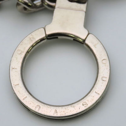 Louis Vuitton Bag Charm Porte Cles Initial LV Metal Silver Key Holder