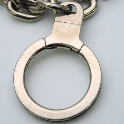 Louis Vuitton Bag Charm Porte Cles Initial LV Metal Silver Key Holder