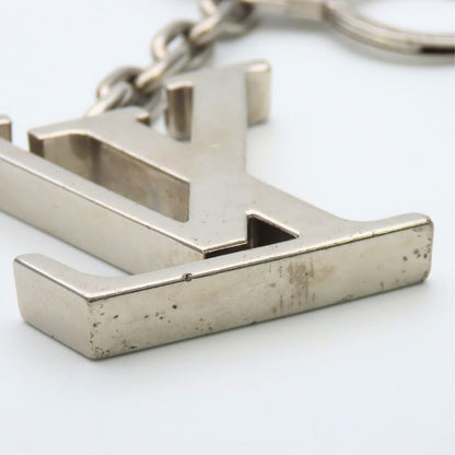Louis Vuitton Bag Charm Porte Cles Initial LV Metal Silver Key Holder