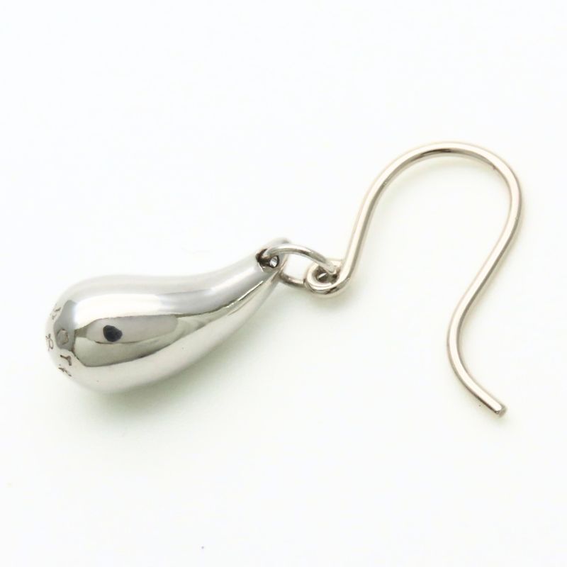 Tiffany & Co Earrings Teardrop Silver Hook Elsa Peretti