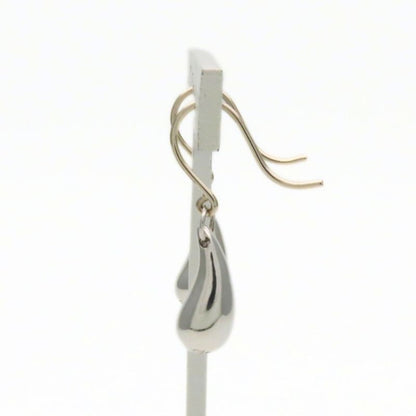 Tiffany & Co Earrings Teardrop Silver Hook Elsa Peretti