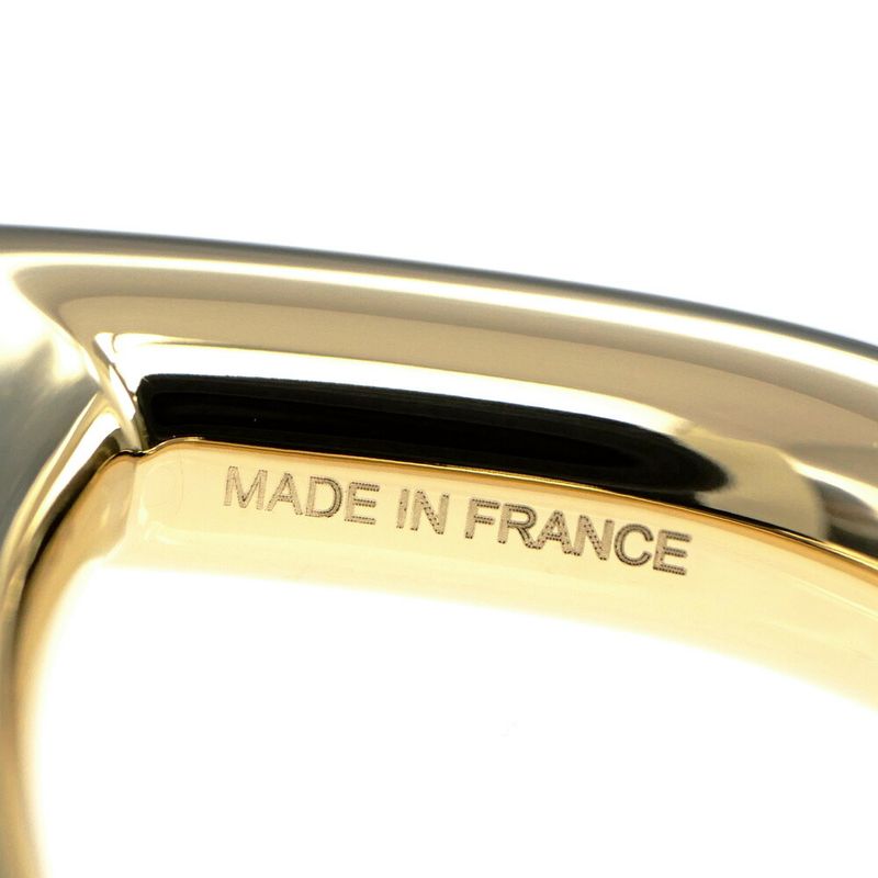 Hermes Scarf Ring Chaine D'ancre Permanent Brass Gold Color
