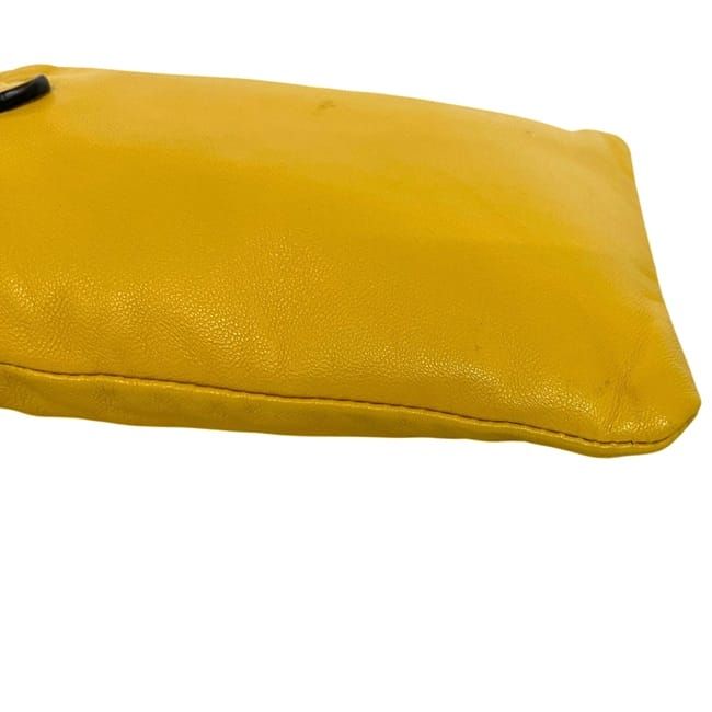 Fendi Drawstring Shoulder Bag Wearable Yellow
